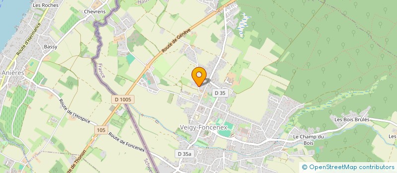 localisation de l'entreprise DOPL  VEIGY-FONCENEX
