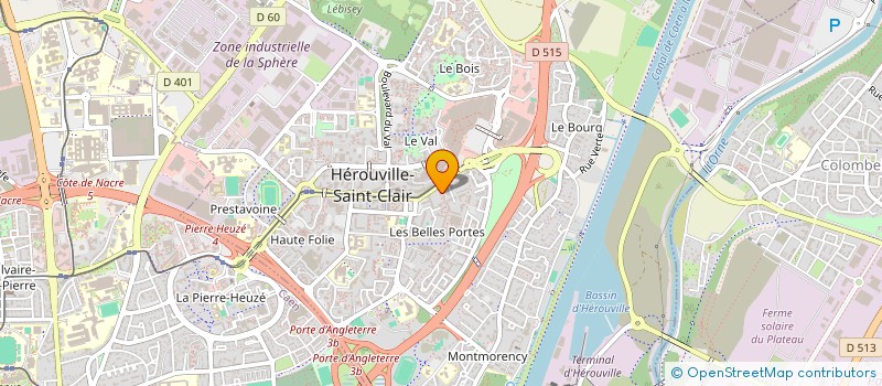 localisation de l'entreprise DOPPLER HEROUVILLE à HEROUVILLE SAINT CLAIR