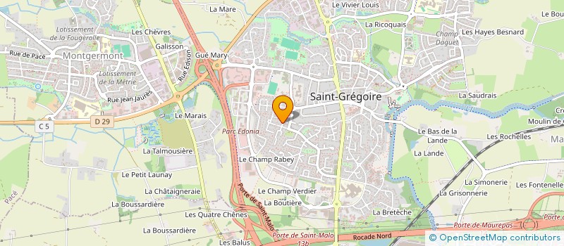 localisation de l'entreprise DOPTIM à SAINT-GREGOIRE