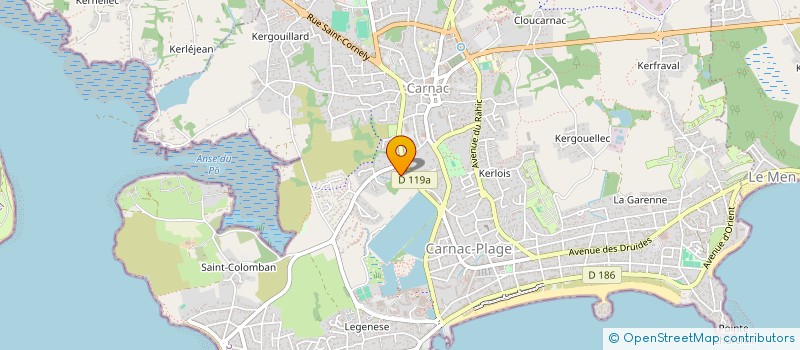 localisation de l'entreprise DOR AR MOR KARNAG  CARNAC