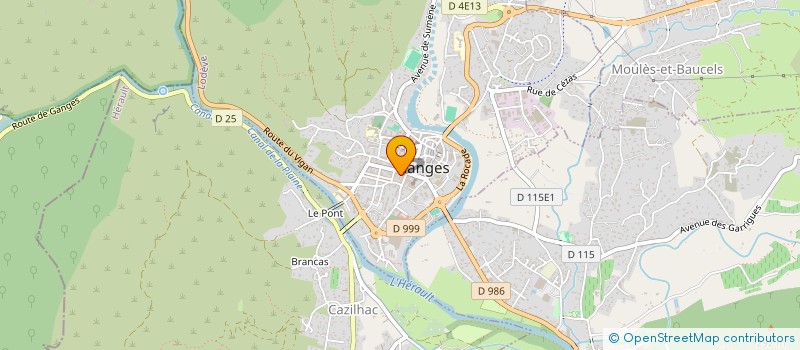 localisation de l'entreprise DORA BIS à GANGES