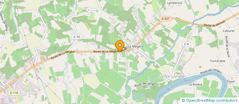 localisation de l'entreprise DORA FRUCTIS  MOISSAC