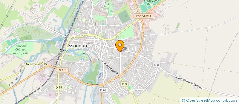 localisation de l'entreprise DORADOUX-DUTHIN PAR ABREVIATION DEUX D à ISSOUDUN