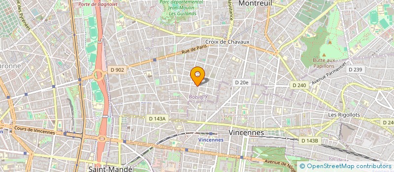 localisation de l'entreprise DORALICE à MONTREUIL