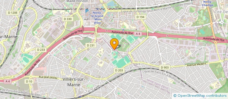 localisation de l'entreprise DORALU  NOISY-LE-GRAND