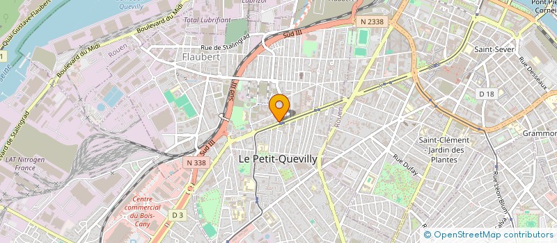 localisation de l'entreprise DORALYSE à LE PETIT-QUEVILLY