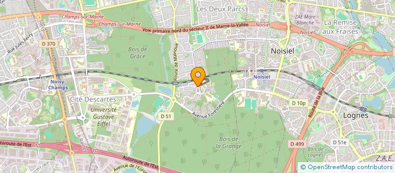 localisation de l'entreprise DORAMAR à CHAMPS-SUR-MARNE
