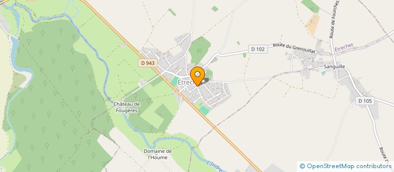 localisation de l'entreprise DORANGEON à ETRECHET