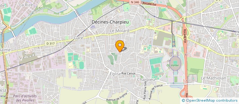 localisation de l'entreprise DORANT INVEST  DECINES-CHARPIEU