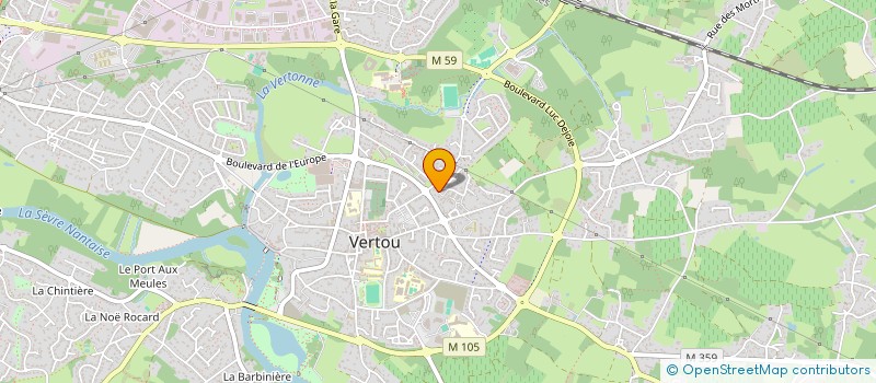 localisation de l'entreprise DORANTIN  VERTOU