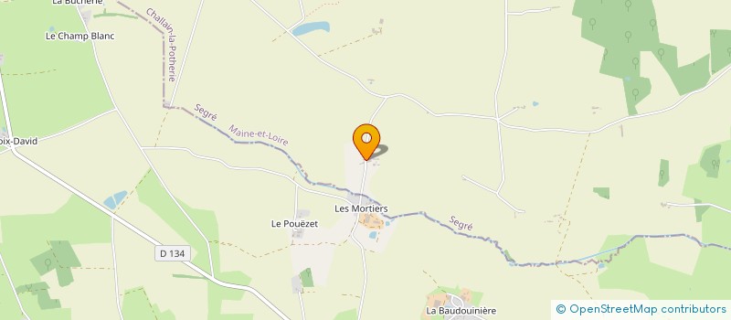 localisation de l'entreprise DORARD ANJOU TRANSPORT  CHALLAIN-LA-POTHERIE