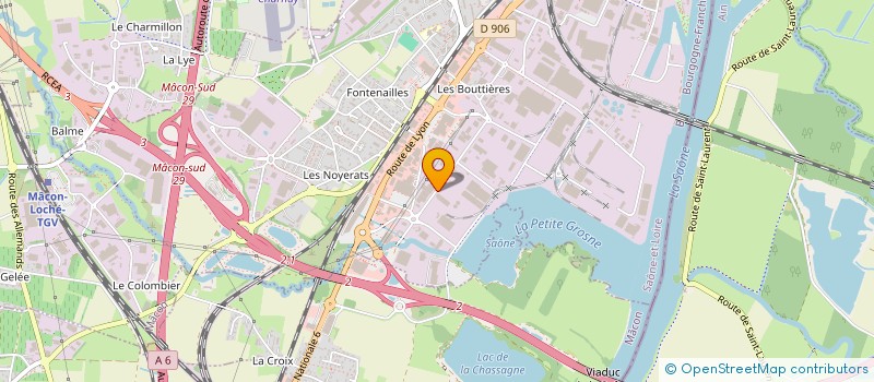 localisation de l'entreprise DORAS ROBERT à MACON