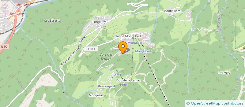 localisation de l'entreprise DORATO / PASTOL  AIME LA PLAGNE