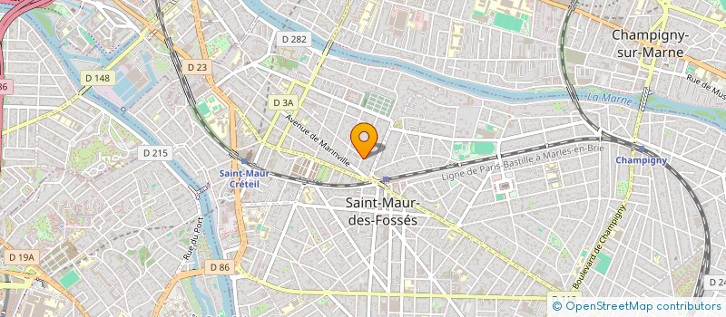 localisation de l'entreprise DORAY - MEYER à SAINT-MAUR-DES-FOSSES