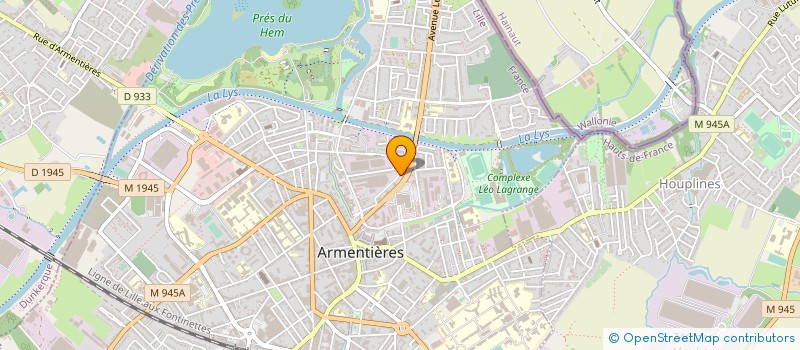 localisation de l'entreprise DORBACHE EVENS à ARMENTIERES