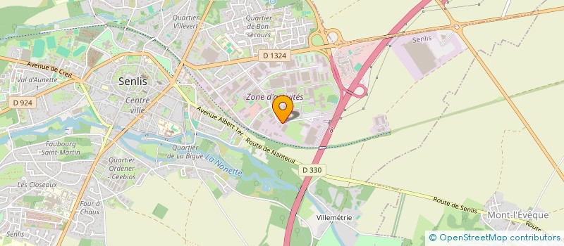 localisation de l'entreprise DORCAS (DONNER, OEUVRER, RESSOURCER, COMMUNIQUER, AIMER, SOUTENIR)  SENLIS