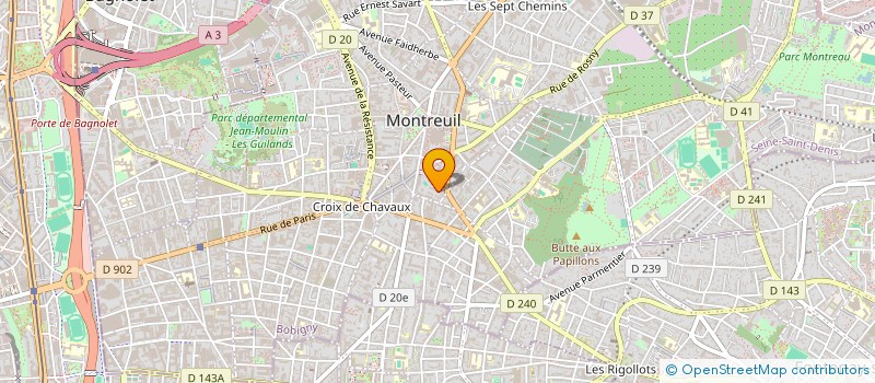 localisation de l'entreprise DORCAS TRANSPORT à MONTREUIL
