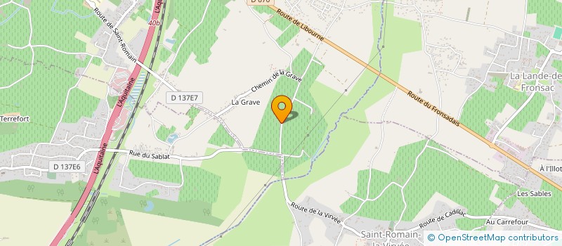 localisation de l'entreprise DORCHINI ENVIRONNEMENT  SAINT-ANDRE-DE-CUBZAC