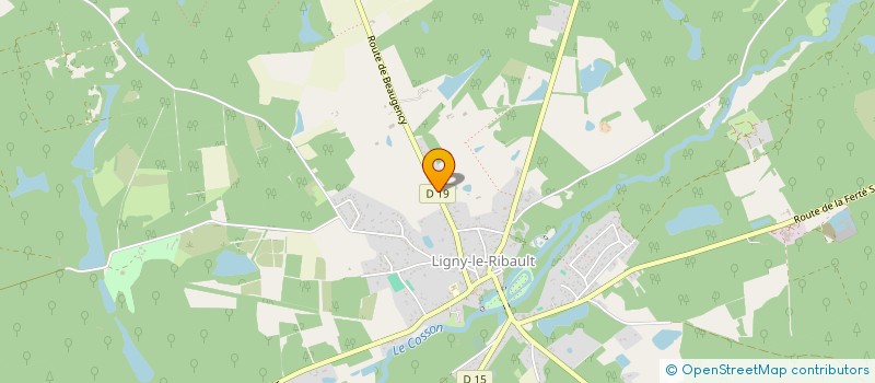 localisation de l'entreprise DORCO à LIGNY-LE-RIBAULT