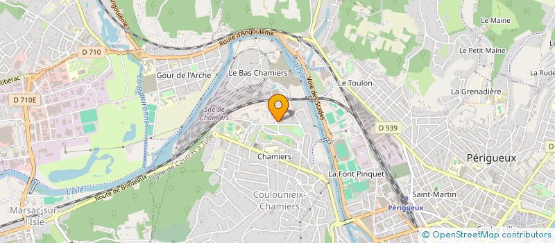 localisation de l'entreprise DORDOGNE ENERGIES  MARSAC-SUR-L ISLE