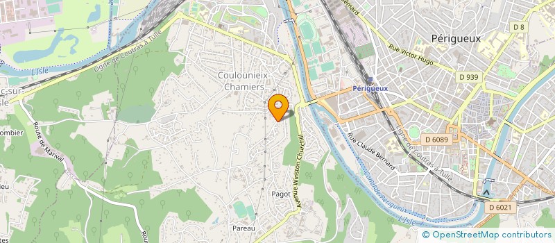 localisation de l'entreprise DORDOGNE ENERGIES SERVICES  COULOUNIEIX-CHAMIERS