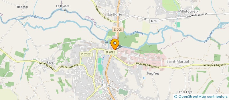 localisation de l'entreprise DORDOGNE MEDICAL  RIBERAC