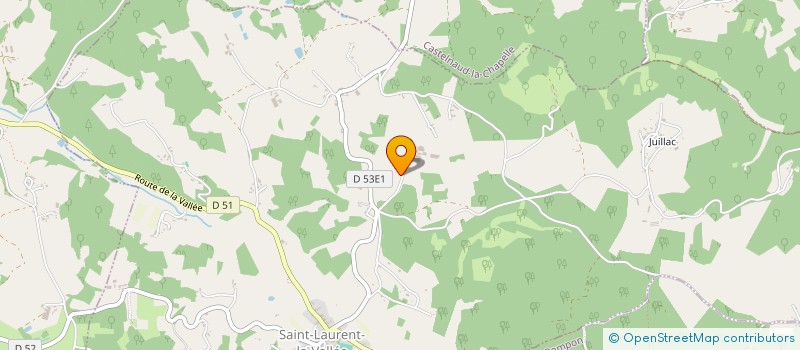 localisation de l'entreprise DORDOGNE NOIX SARL à SAINT-LAURENT-LA-VALLEE