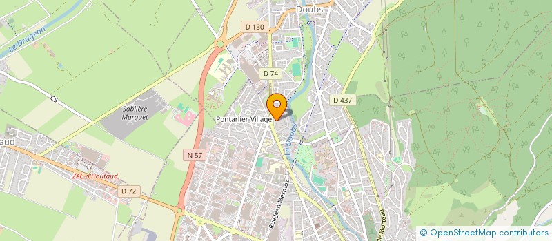 localisation de l'entreprise DORDOR & FILS  PONTARLIER