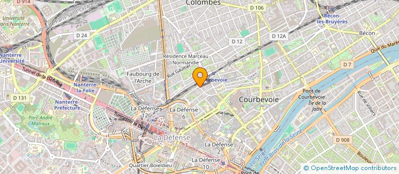localisation de l'entreprise DORE DORE 1819 à COURBEVOIE