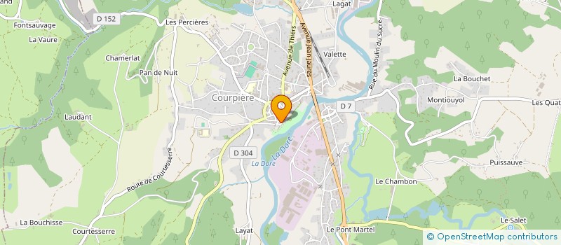localisation de l'entreprise DORE MISSION SOLFEGE à COURPIERE