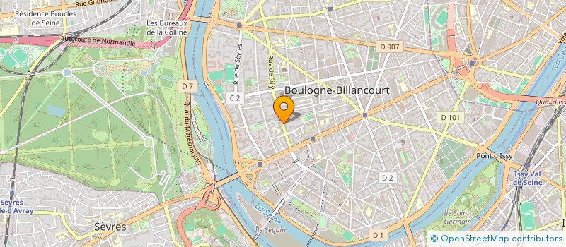 localisation de l'entreprise DORE OPTIQUE  BOULOGNE-BILLANCOURT