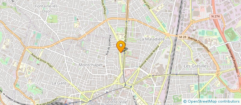 localisation de l'entreprise DORE - ROY  DIJON