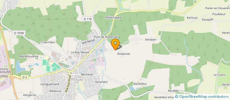 localisation de l'entreprise DORE SOLS à PLOUAY