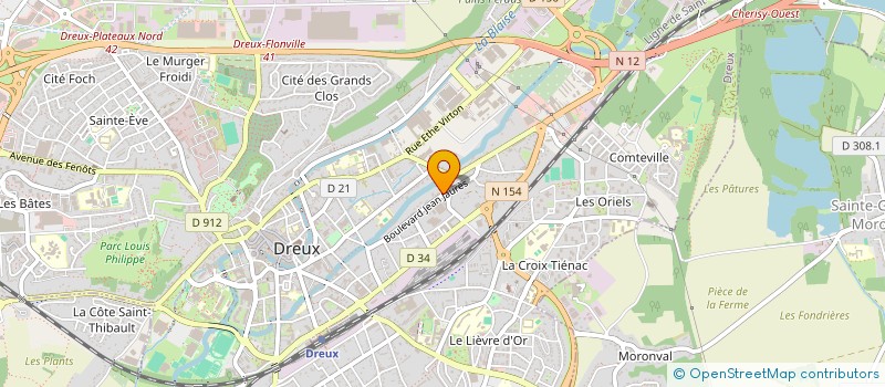 localisation de l'entreprise DOREAL à DREUX