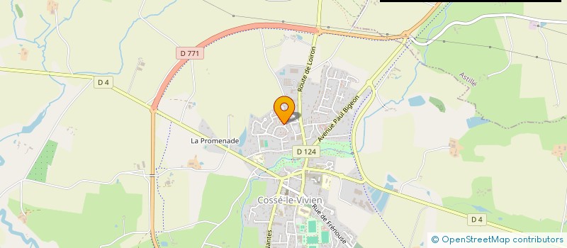 localisation de l'entreprise DOREAU IMMO  COSSE-LE-VIVIEN