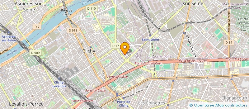 localisation de l'entreprise DOREE à CLICHY