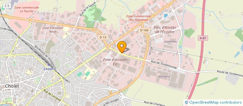 localisation de l'entreprise DOREL FRANCE à CHOLET