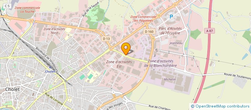 localisation de l'entreprise DOREL FRANCE HOLDING à CHOLET