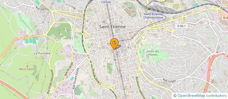 localisation de l'entreprise DORELICIA  SAINT-ETIENNE