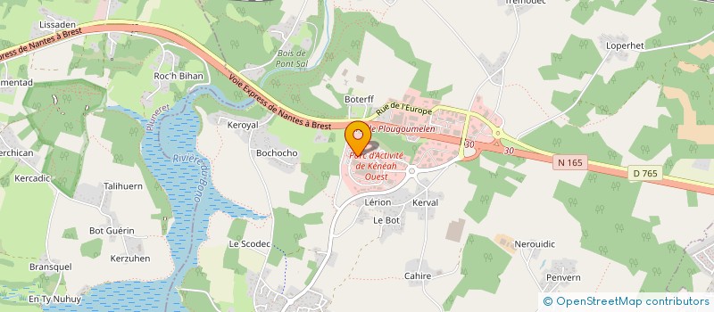 localisation de l'entreprise DOREMY  PLOUGOUMELEN