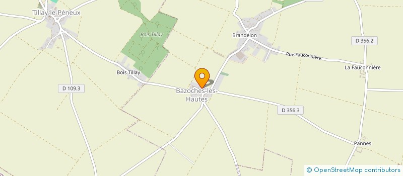 localisation de l'entreprise DORET NEGOCE à BAZOCHES-LES-HAUTES
