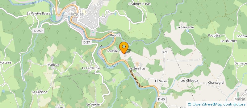 localisation de l'entreprise DORETECHS  MARAT