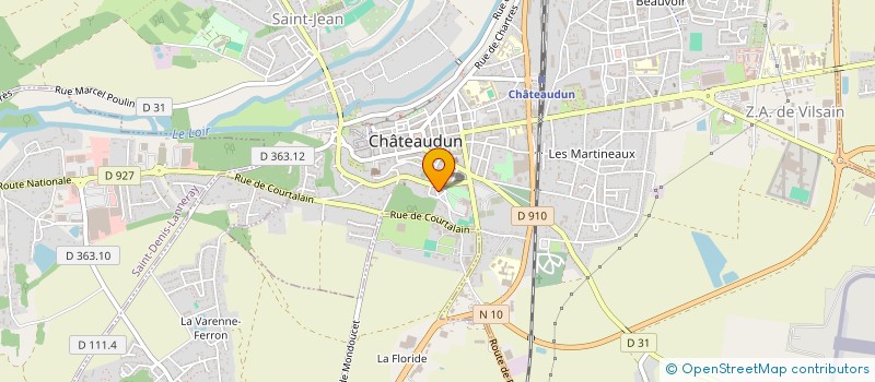 localisation de l'entreprise DOREURS ET ENCADREURS DE FRANCE à CHATEAUDUN