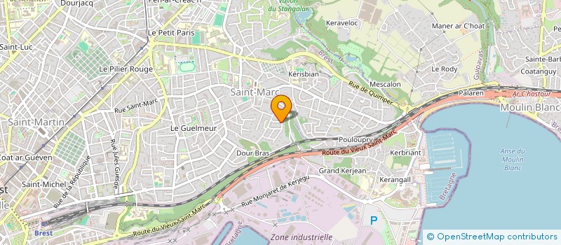 localisation de l'entreprise DORHIS à BREST