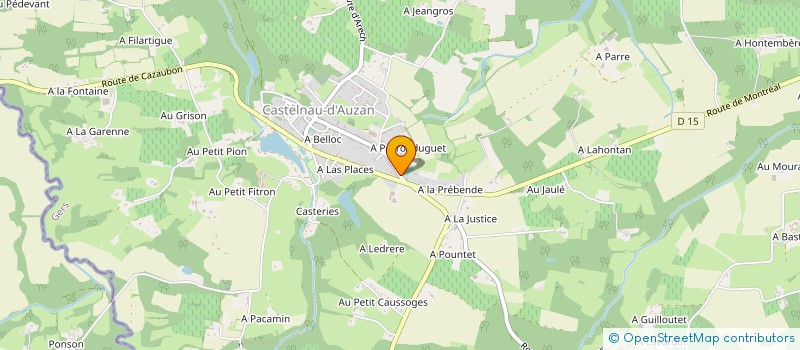 localisation de l'entreprise DORI D'AUZAN  CASTELNAU D'AUZAN LABARRERE