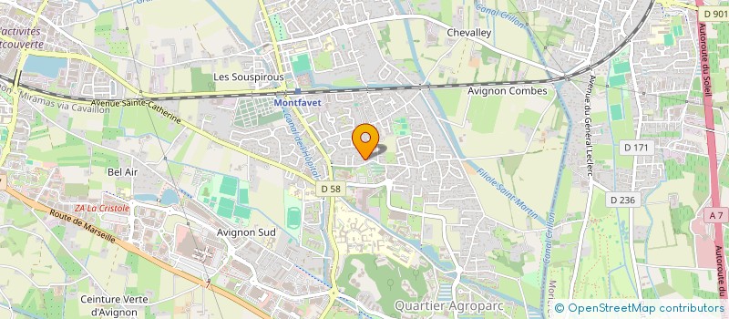 localisation de l'entreprise DORIA  AVIGNON