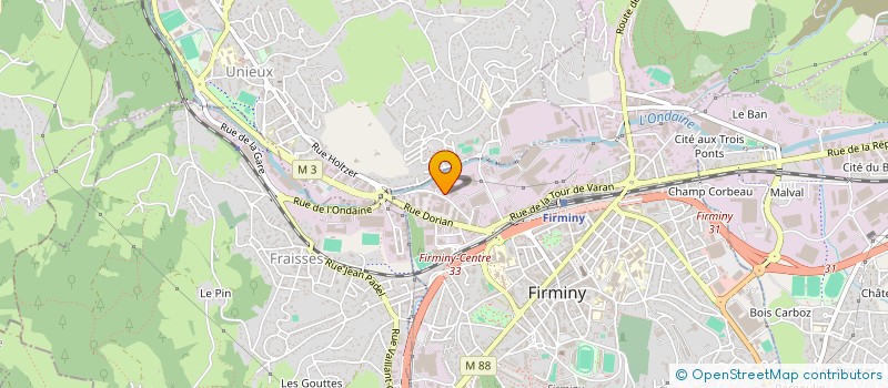 localisation de l'entreprise DORIAN LAVAGE à FIRMINY