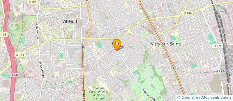localisation de l'entreprise DORIANA - LES SAVEURS D ITALIE à VITRY-SUR-SEINE