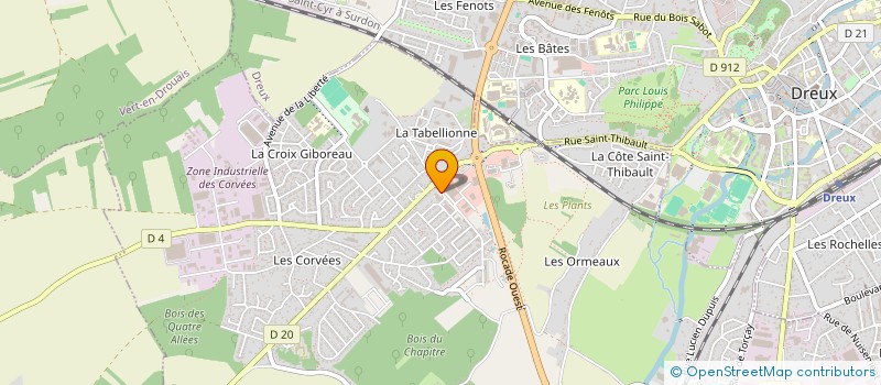 localisation de l'entreprise DORIANE à LURAY