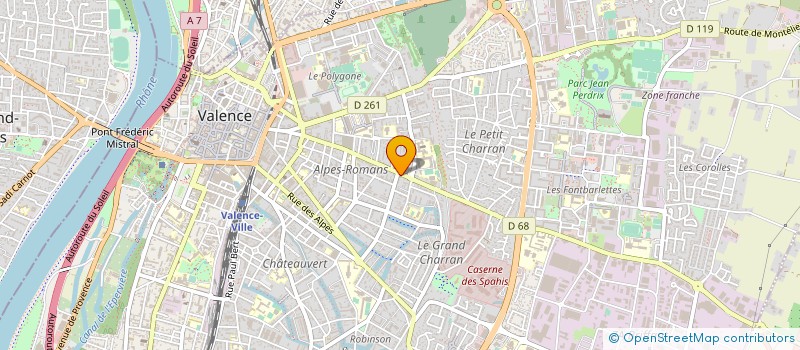 localisation de l'entreprise DORIANT SARL à VALENCE